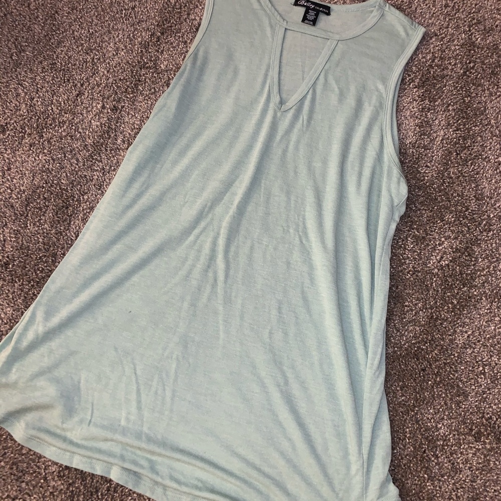 Green tank top